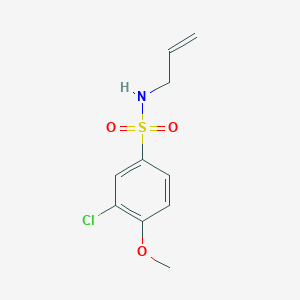 molecular formula C10H12ClNO3S B4142075 N-allyl-3-chloro-4-methoxybenzenesulfonamide 