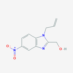 molecular formula C11H11N3O3 B414209 (1-Allyl-5-nitro-1H-benzoimidazol-2-yl)-methanol 