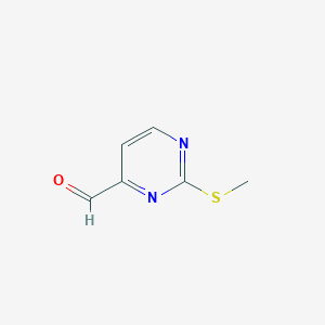molecular formula C6H6N2OS B041421 2-甲基硫代嘧啶-4-甲醛 CAS No. 1074-68-6