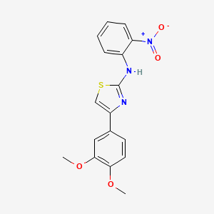 4-(3,4-dimethoxyphenyl)-N-(2-nitrophenyl)-1,3-thiazol-2-amine