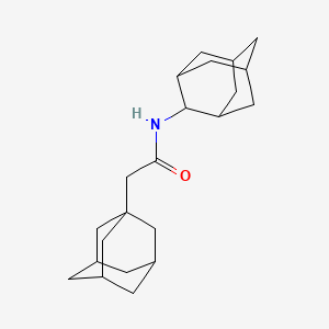 molecular formula C22H33NO B4142176 2-(1-adamantyl)-N-2-adamantylacetamide 