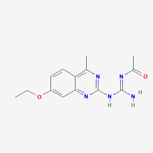N-[amino-[(7-ethoxy-4-methylquinazolin-2-yl)amino]methylidene]acetamide