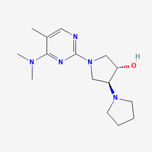 molecular formula C15H25N5O B4142222 (3'S*,4'S*)-1'-[4-(dimethylamino)-5-methylpyrimidin-2-yl]-1,3'-bipyrrolidin-4'-ol 