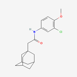 molecular formula C19H24ClNO2 B4142223 2-(1-adamantyl)-N-(3-chloro-4-methoxyphenyl)acetamide 