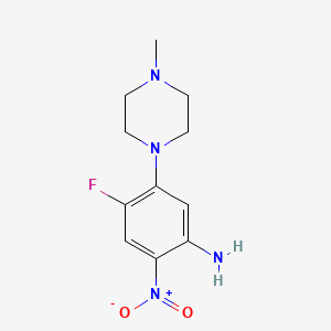 B4142249 4-fluoro-5-(4-methyl-1-piperazinyl)-2-nitroaniline CAS No. 82759-10-2