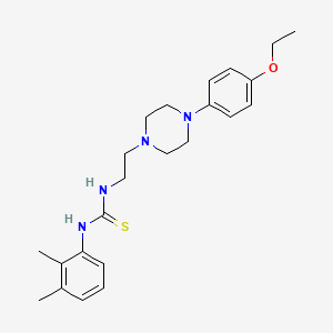 molecular formula C23H32N4OS B4142260 N-(2,3-dimethylphenyl)-N'-{2-[4-(4-ethoxyphenyl)-1-piperazinyl]ethyl}thiourea 