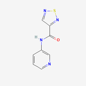 molecular formula C8H6N4OS B4142270 N-3-pyridinyl-1,2,5-thiadiazole-3-carboxamide 