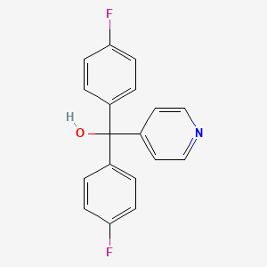 molecular formula C18H13F2NO B4142282 bis(4-fluorophenyl)(4-pyridinyl)methanol 