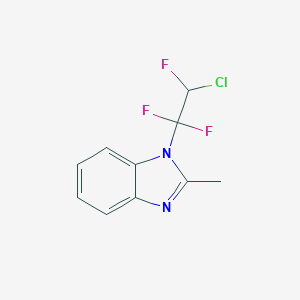 molecular formula C10H8ClF3N2 B414237 1-(2-chloro-1,1,2-trifluoroethyl)-2-methyl-1H-benzimidazole 