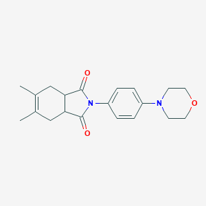 molecular formula C20H24N2O3 B414244 5,6-dimethyl-2-[4-(morpholin-4-yl)phenyl]-2,3,3a,4,7,7a-hexahydro-1H-isoindole-1,3-dione CAS No. 300818-82-0