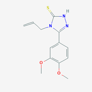 molecular formula C13H15N3O2S B414265 4-allyl-5-(3,4-dimethoxyphenyl)-4H-1,2,4-triazole-3-thiol CAS No. 122772-21-8