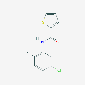 molecular formula C12H10ClNOS B414266 N-(5-chloro-2-methylphenyl)thiophene-2-carboxamide CAS No. 331271-10-4