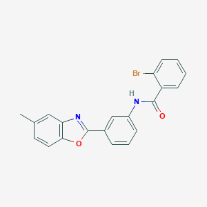 2-bromo-N-[3-(5-methyl-1,3-benzoxazol-2-yl)phenyl]benzamide