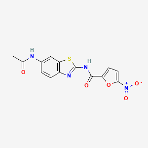 N-[6-(acetylamino)-1,3-benzothiazol-2-yl]-5-nitro-2-furamide