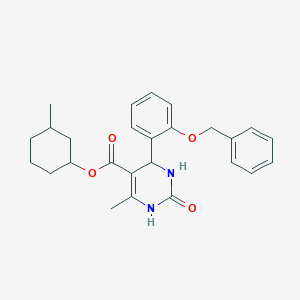 3-Methylcyclohexyl 4-[2-(benzyloxy)phenyl]-6-methyl-2-oxo-1,2,3,4-tetrahydro-5-pyrimidinecarboxylate