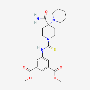 Dimethyl 5-{[(4'-carbamoyl-1,4'-bipiperidin-1'-yl)carbonothioyl]amino}benzene-1,3-dicarboxylate