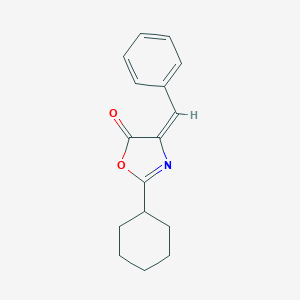 molecular formula C16H17NO2 B414278 4-benzylidene-2-cyclohexyl-1,3-oxazol-5(4H)-one 