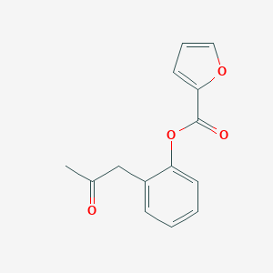 molecular formula C14H12O4 B414279 2-(2-Oxopropyl)phenyl 2-furoate 