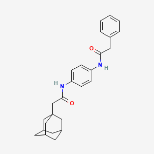 N-[4-[[2-(1-adamantyl)acetyl]amino]phenyl]-2-phenylacetamide