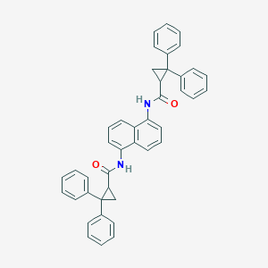 molecular formula C42H34N2O2 B414281 N-(5-{[(2,2-diphenylcyclopropyl)carbonyl]amino}-1-naphthyl)-2,2-diphenylcyclopropanecarboxamide 