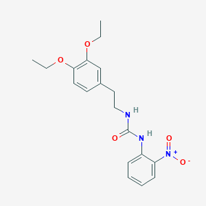 molecular formula C19H23N3O5 B4142816 1-[2-(3,4-Diethoxyphenyl)ethyl]-3-(2-nitrophenyl)urea 