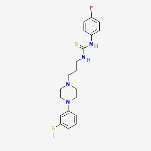 N-(4-fluorophenyl)-N'-(3-{4-[3-(methylthio)phenyl]-1-piperazinyl}propyl)thiourea