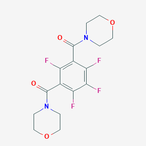 molecular formula C16H16F4N2O4 B414283 4-[2,3,4,6-Tetrafluoro-5-(4-morpholinylcarbonyl)benzoyl]morpholine 