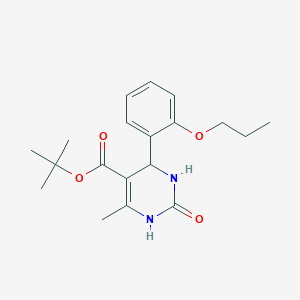 tert-butyl 6-methyl-2-oxo-4-(2-propoxyphenyl)-1,2,3,4-tetrahydro-5-pyrimidinecarboxylate