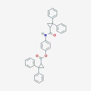 [4-[(2,2-Diphenylcyclopropanecarbonyl)amino]phenyl] 2,2-diphenylcyclopropane-1-carboxylate
