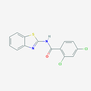 molecular formula C14H8Cl2N2OS B414285 N-(1,3-benzothiazol-2-yl)-2,4-dichlorobenzamide 