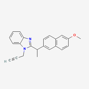 2-[1-(6-methoxynaphthalen-2-yl)ethyl]-1-(prop-2-yn-1-yl)-1H-1,3-benzodiazole