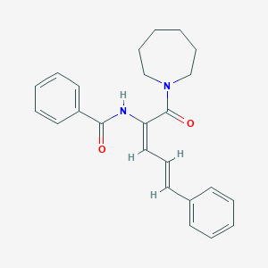 N-[1-(1-azepanylcarbonyl)-4-phenyl-1,3-butadienyl]benzamide