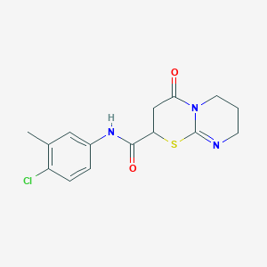 N-(4-chloro-3-methylphenyl)-4-oxo-3,4,7,8-tetrahydro-2H,6H-pyrimido[2,1-b][1,3]thiazine-2-carboxamide