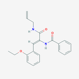 molecular formula C21H22N2O3 B414293 N-[1-Allylcarbamoyl-2-(2-ethoxy-phenyl)-vinyl]-benzamide 