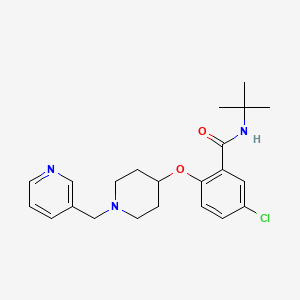 N-(tert-butyl)-5-chloro-2-{[1-(3-pyridinylmethyl)-4-piperidinyl]oxy}benzamide