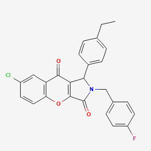 7-chloro-1-(4-ethylphenyl)-2-(4-fluorobenzyl)-1,2-dihydrochromeno[2,3-c]pyrrole-3,9-dione