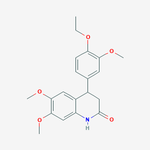 4-(4-ETHOXY-3-METHOXYPHENYL)-6,7-DIMETHOXY-1,2,3,4-TETRAHYDROQUINOLIN-2-ONE