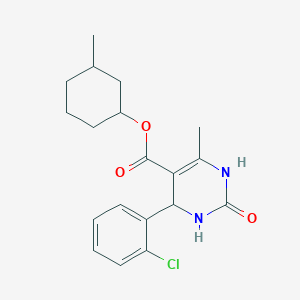 molecular formula C19H23ClN2O3 B414298 3-Methylcyclohexyl 4-(2-chlorophenyl)-6-methyl-2-oxo-1,2,3,4-tetrahydro-5-pyrimidinecarboxylate 
