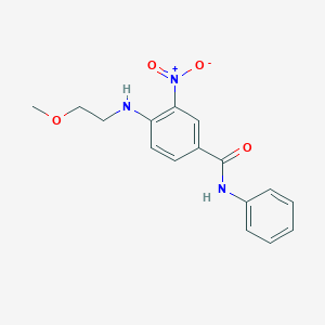 4-(2-methoxyethylamino)-3-nitro-N-phenylbenzamide