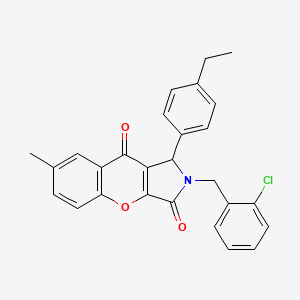 2-(2-chlorobenzyl)-1-(4-ethylphenyl)-7-methyl-1,2-dihydrochromeno[2,3-c]pyrrole-3,9-dione