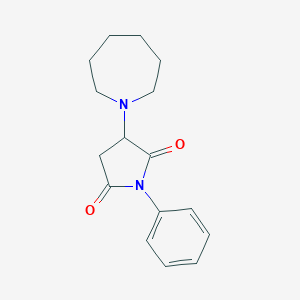molecular formula C16H20N2O2 B414301 3-Azepan-1-yl-1-phenylpyrrolidine-2,5-dione 