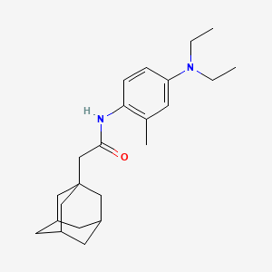 2-(1-adamantyl)-N-[4-(diethylamino)-2-methylphenyl]acetamide