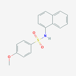 molecular formula C17H15NO3S B414303 4-甲氧基-N-(1-萘基)苯磺酰胺 CAS No. 56799-97-4