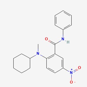 2-[cyclohexyl(methyl)amino]-5-nitro-N-phenylbenzamide