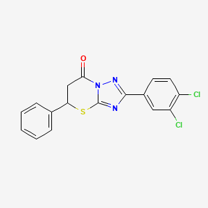 2-(3,4-Dichlorophenyl)-5-phenyl-5,6-dihydro-[1,2,4]triazolo[5,1-b][1,3]thiazin-7-one