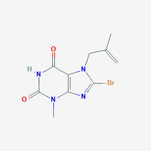 molecular formula C10H11BrN4O2 B414309 8-Bromo-3-methyl-7-(2-methylprop-2-enyl)purine-2,6-dione CAS No. 329695-48-9