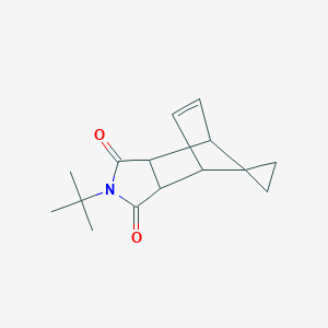 molecular formula C15H19NO2 B4143095 4-Tert-butylspiro[4-azatricyclo[5.2.1.02,6]dec-8-ene-10,1'-cyclopropane]-3,5-dione 