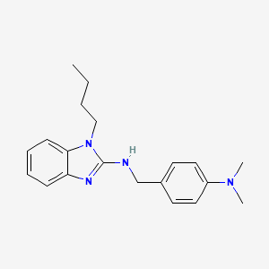 molecular formula C20H26N4 B4143102 1-butyl-N-[4-(dimethylamino)benzyl]-1H-benzimidazol-2-amine 