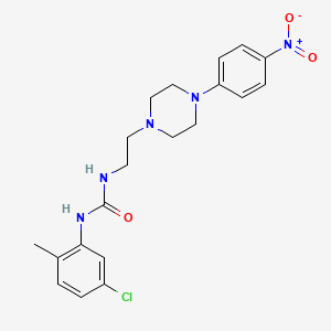 1-(5-Chloro-2-methylphenyl)-3-[2-[4-(4-nitrophenyl)piperazin-1-yl]ethyl]urea