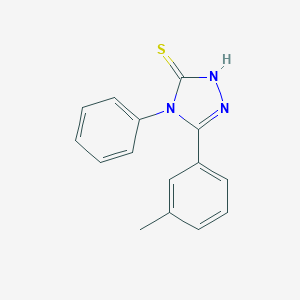 molecular formula C15H13N3S B414313 4-Phenyl-5-m-tolyl-4H-[1,2,4]triazole-3-thiol CAS No. 322412-26-0